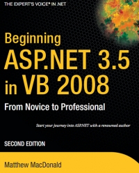 Beginning ASP.NET 3.5 in VB 2008, 2nd Edition | Apress