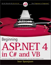 Beginning ASP.NET 4 in C# and VB | Wrox Beginning ASP.NET 4 in C# and VB | Wrox