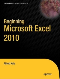 Beginning Microsoft Excel 2010 | Apress