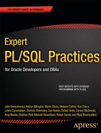 Expert PL/SQL Practices | Apress Expert PL/SQL Practices | Apress