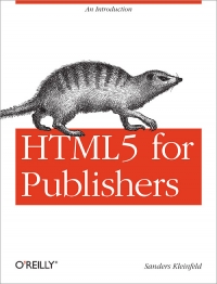 HTML5 for Publishers | O'Reilly Media