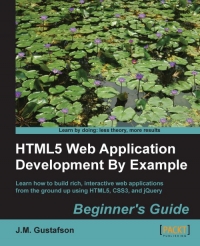HTML5 Web Application Development By Example | Packt Publishing