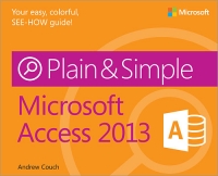 Microsoft Access 2013 Plain & Simple | Microsoft Press