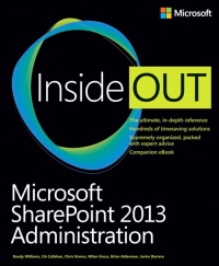 Microsoft SharePoint 2013 Administration Inside Out | Microsoft Press