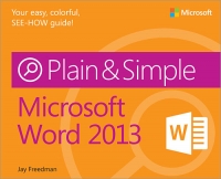 Microsoft Word 2013 Plain & Simple | Microsoft Press