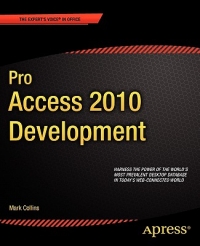 Pro Access 2010 Development | Apress