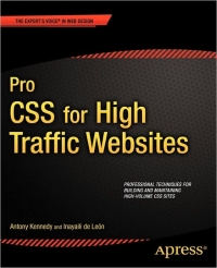 Pro CSS for High Traffic Websites | Apress