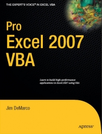 Pro Excel 2007 VBA | Apress