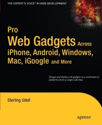 Pro Web Gadgets for Mobile and Desktop | Apress
