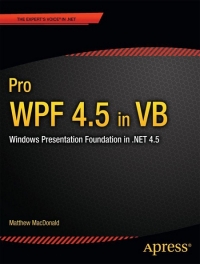 Pro WPF 4.5 in VB | Apress