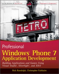 Professional Windows Phone 7 Application Development | Wrox