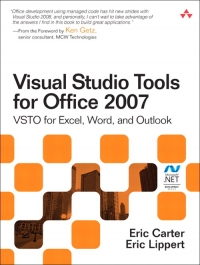 Visual Studio Tools for Office 2007 | Addison-Wesley
