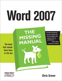 Word 2007: The Missing Manual | O'Reilly Media