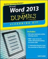 Word 2013 eLearning Kit For Dummies | Wiley